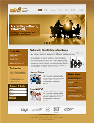 Web Design by Latest Design Ideas for Microbit Information Systems Pte Ltd | Design: #2172393