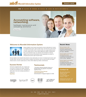 Web Design by Latest Design Ideas for Microbit Information Systems Pte Ltd | Design: #2199024