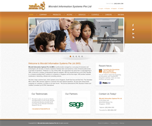 Web Design by Wings on web for Microbit Information Systems Pte Ltd | Design #2177415