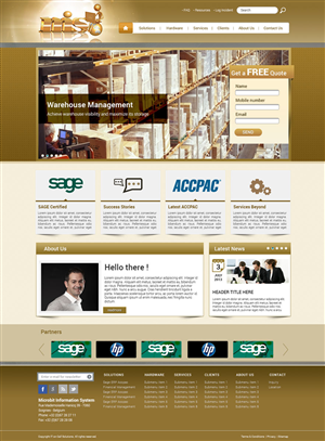 Web Design by Visualland for Microbit Information Systems Pte Ltd | Design: #2151949