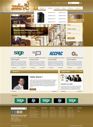 Web Design by Visualland for Microbit Information Systems Pte Ltd | Design: #2153024