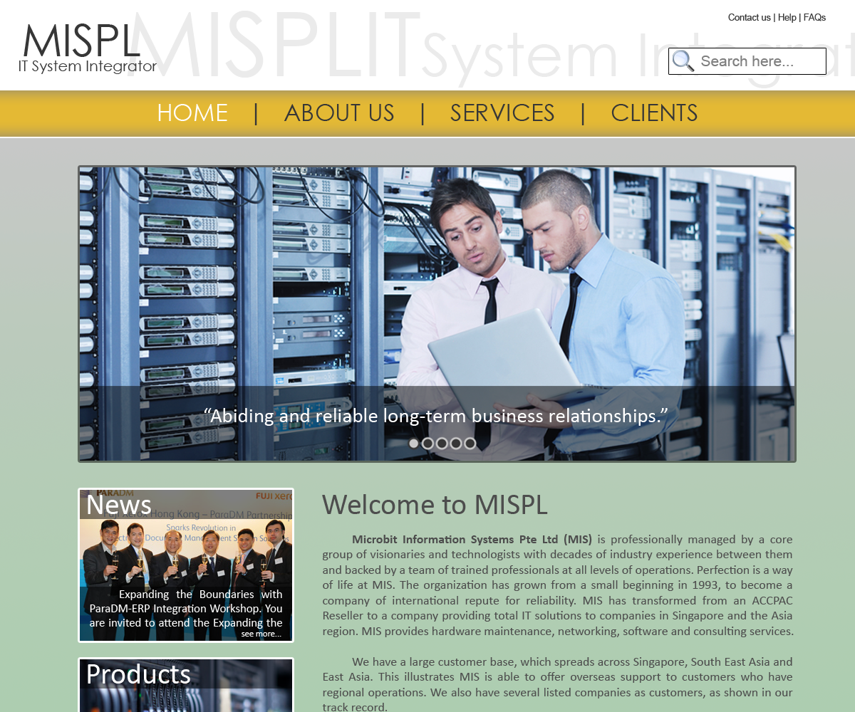 Web-Design von harpcab für Microbit Information Systems Pte Ltd | Design #2232743