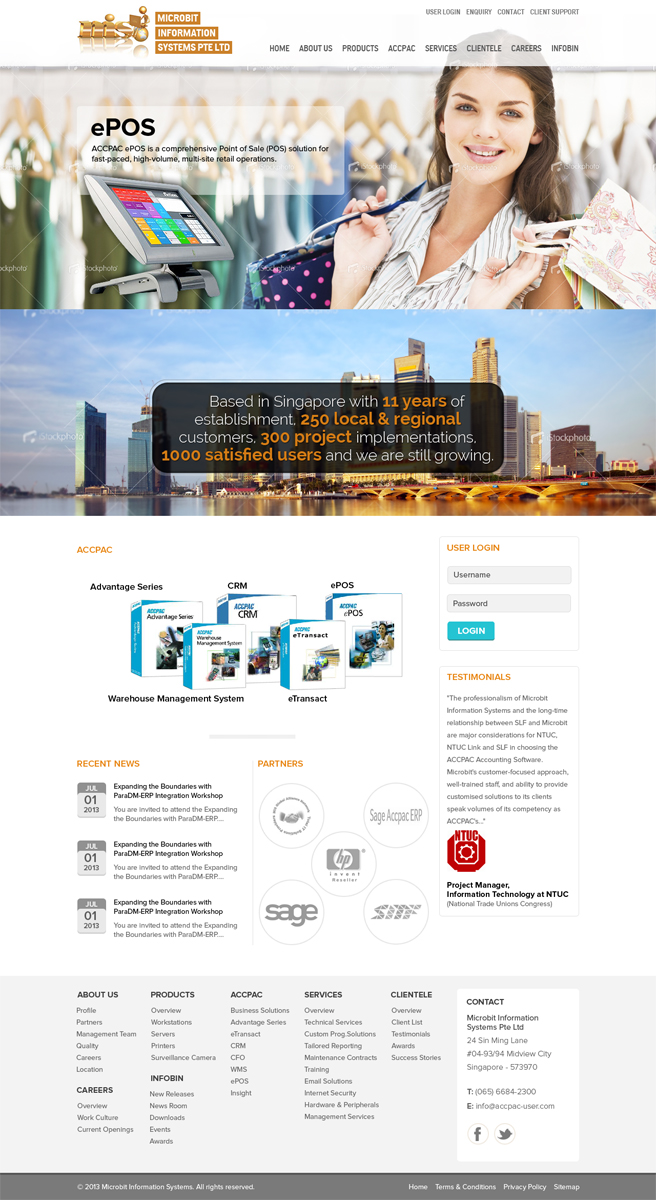 Web Design by Extantstudio for Microbit Information Systems Pte Ltd | Design #2173393