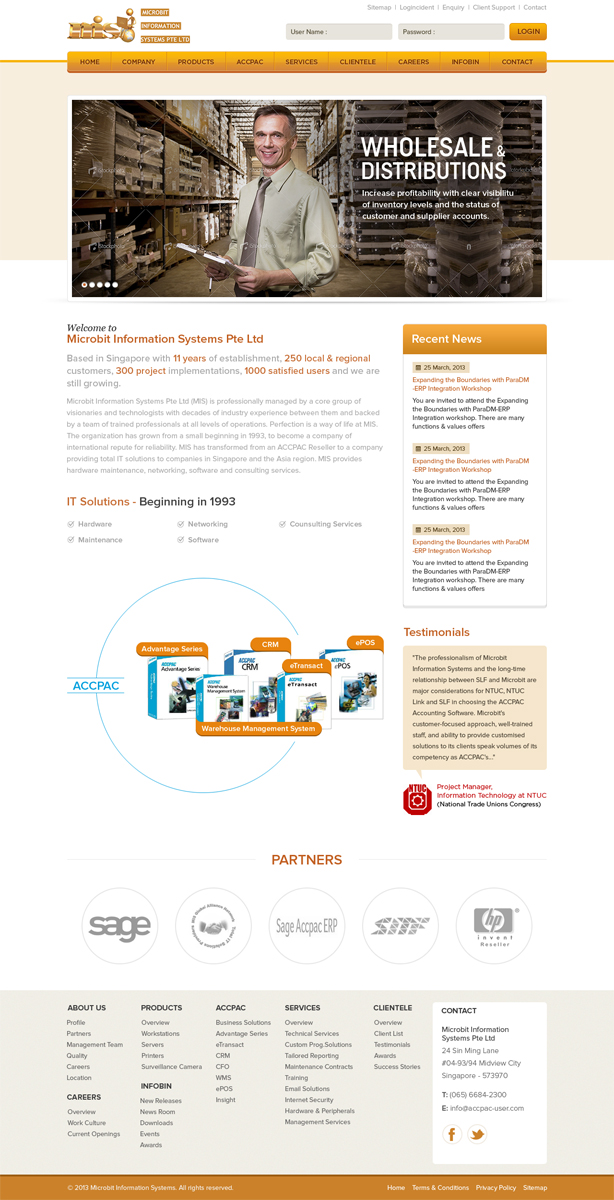 Web Design by Extantstudio for Microbit Information Systems Pte Ltd | Design #2173427