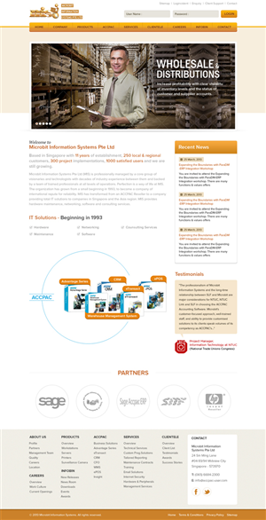 Web Design by Extantstudio for Microbit Information Systems Pte Ltd | Design: #2173427