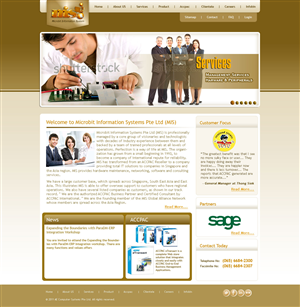 Web Design by saswebsolutions for Microbit Information Systems Pte Ltd | Design: #2135050