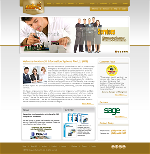 Web Design by saswebsolutions for Microbit Information Systems Pte Ltd | Design: #2135176