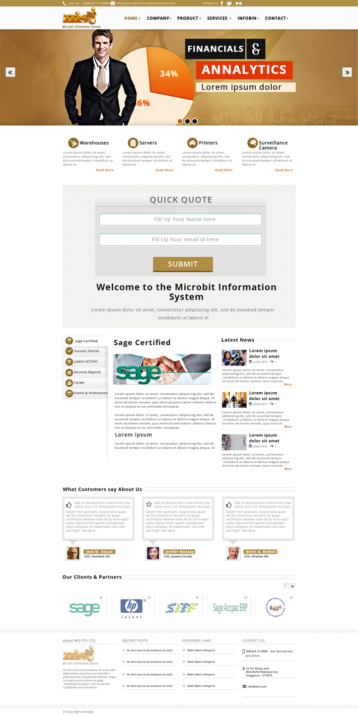 Web Design by Pixie Vyn for Microbit Information Systems Pte Ltd | Design #2173675