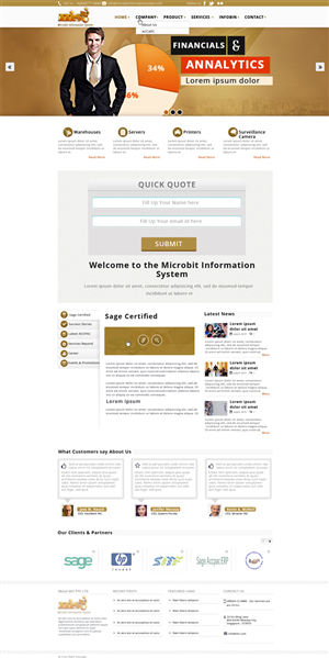 Web Design by Pixie Vyn for Microbit Information Systems Pte Ltd | Design: #2173691