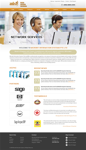 Web Design by Mayank Patel for Microbit Information Systems Pte Ltd | Design: #2188667