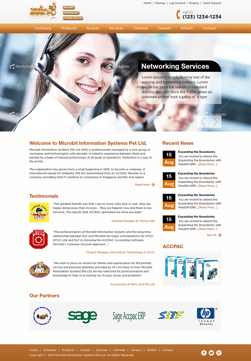 Diseño Web por Mayank Patel para Microbit Information Systems Pte Ltd | Diseño #2188683