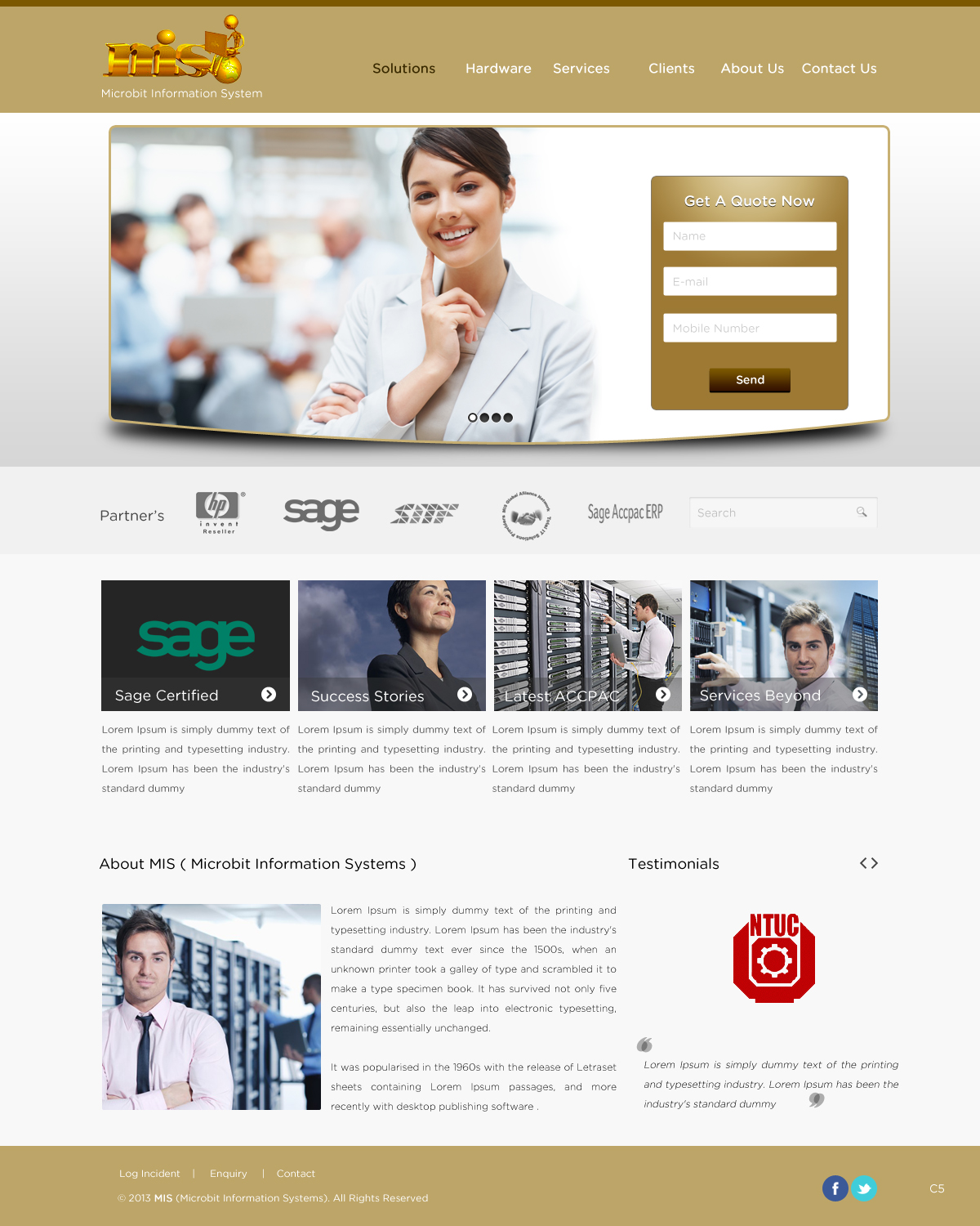 Web Design by pb for Microbit Information Systems Pte Ltd | Design #2136317