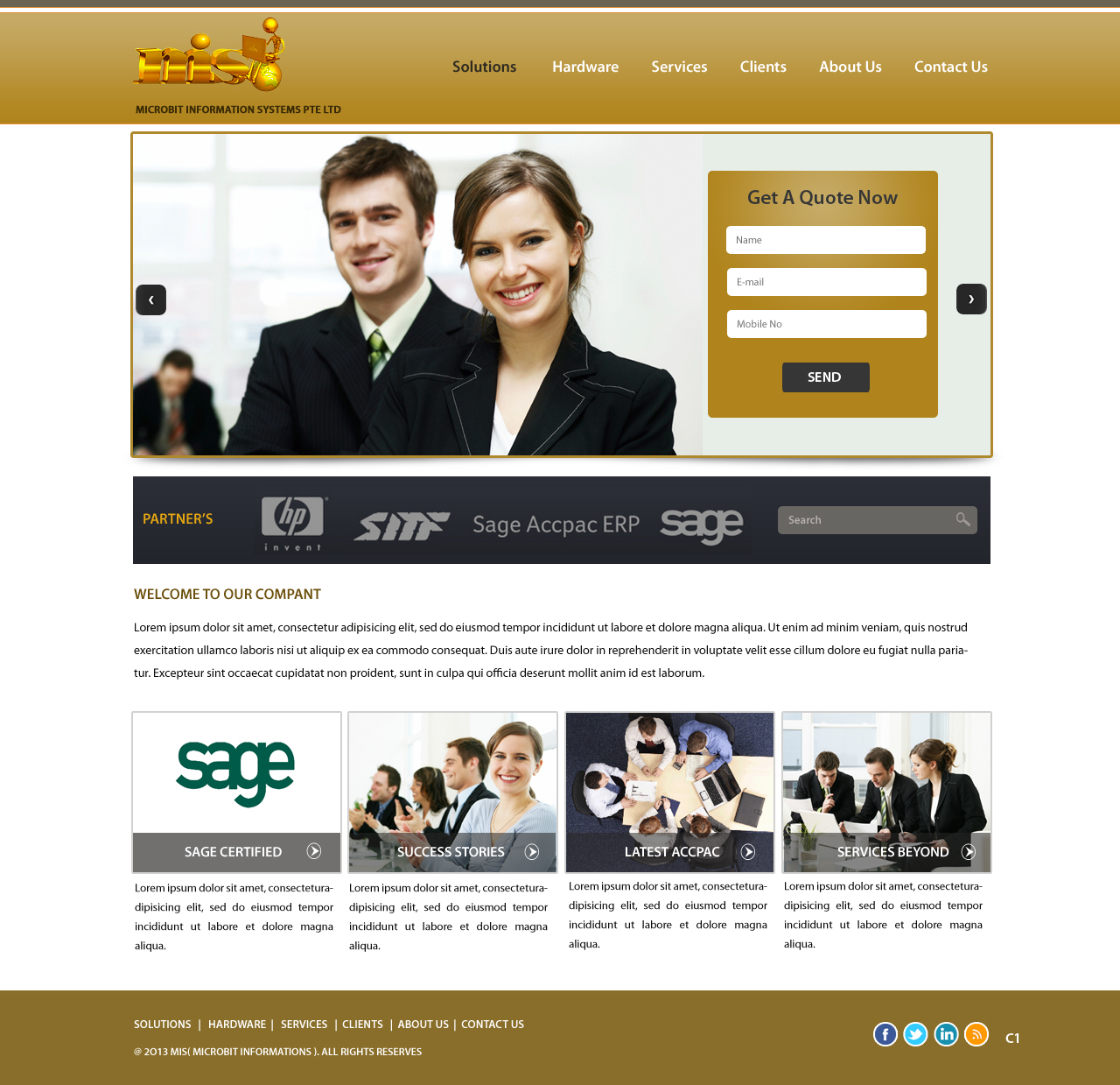 Web Design by pb for Microbit Information Systems Pte Ltd | Design #2146150