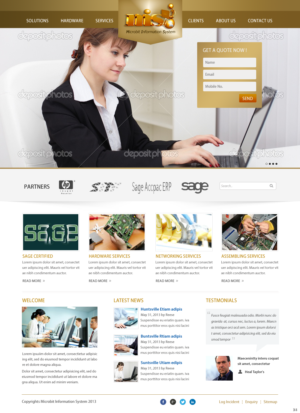 Web Design by pb for Microbit Information Systems Pte Ltd | Design #2146152