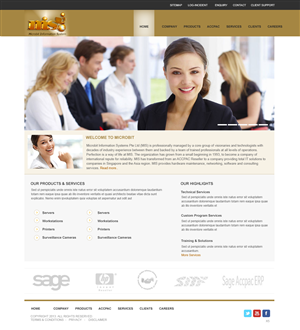 Web Design by pb for Microbit Information Systems Pte Ltd | Design: #2150181