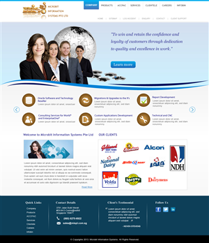 Web Design by Sbss for Microbit Information Systems Pte Ltd | Design: #2134848