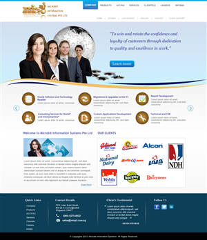 Web Design by Sbss for Microbit Information Systems Pte Ltd | Design: #2135250