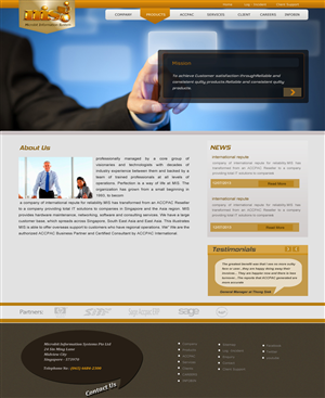Web Design by GK for Microbit Information Systems Pte Ltd | Design: #2140118