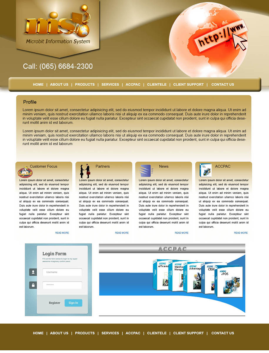 Web Design by noelopan1955 for Microbit Information Systems Pte Ltd | Design #2138804
