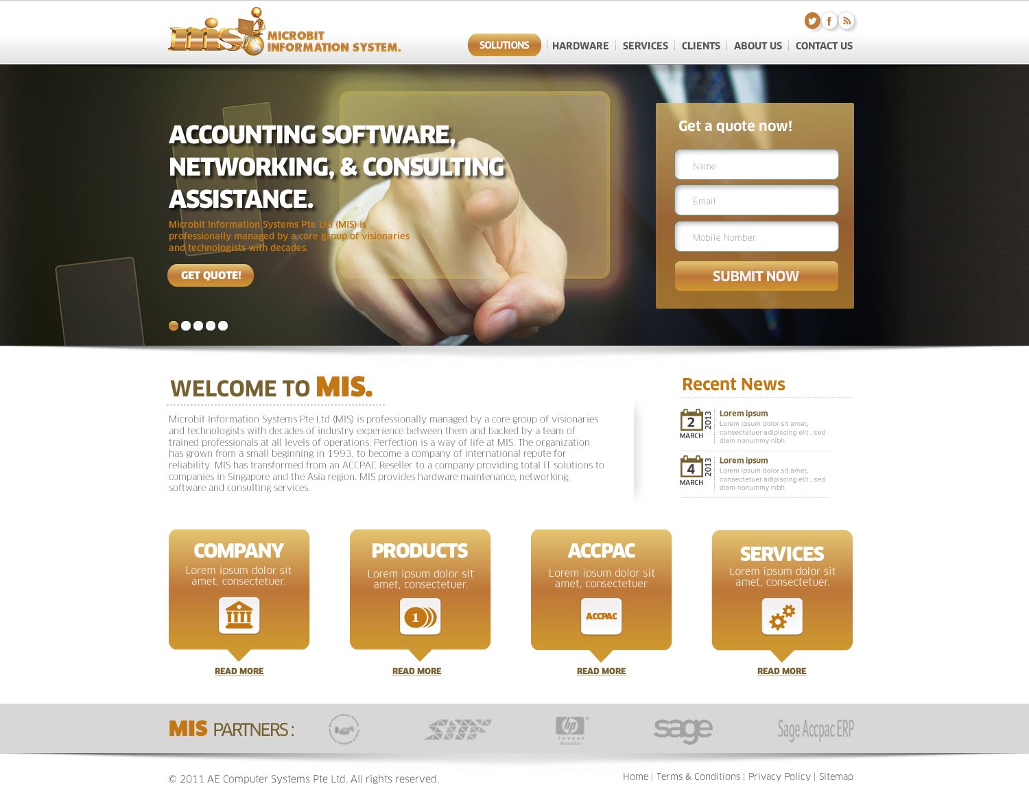Web Design par TechWise pour Microbit Information Systems Pte Ltd | Design #2154838
