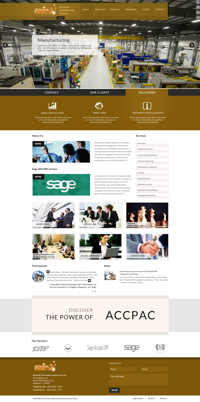 Web Design par Da Miracle pour Microbit Information Systems Pte Ltd | Design #2201519
