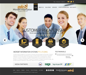 Web Design by Behriatech for Microbit Information Systems Pte Ltd | Design: #2161440
