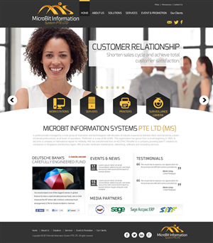 Web Design by Behriatech for Microbit Information Systems Pte Ltd | Design: #2161507