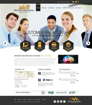Web Design by Behriatech for Microbit Information Systems Pte Ltd | Design: #2161510