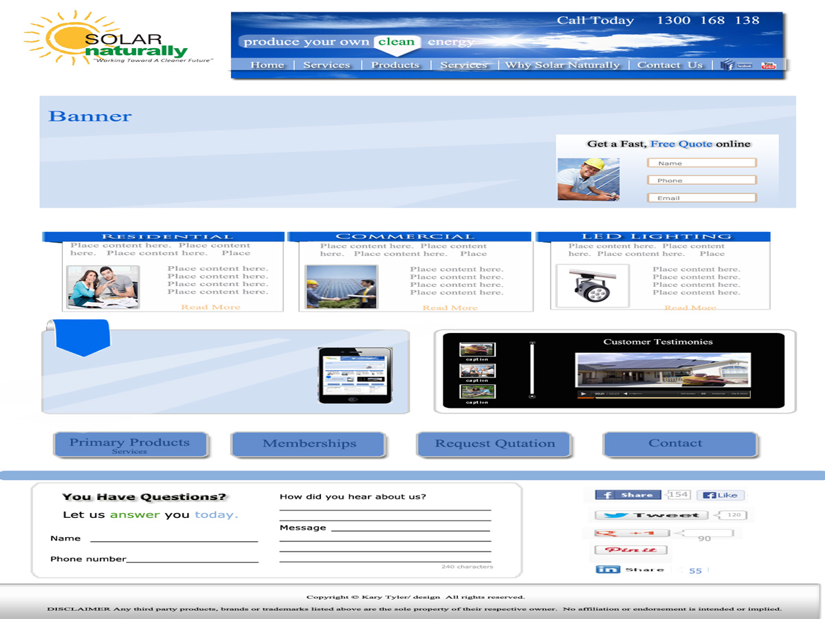 Design Wordpress par Signature Designs pour Solar Naturally | Design #2183568