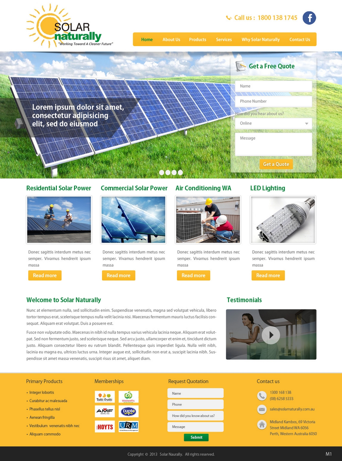 Wordpress Design by pb for Solar Naturally | Design #2150249