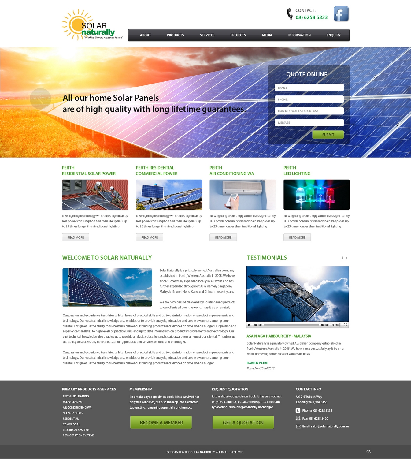 Design Wordpress par pb pour Solar Naturally | Design #2150255