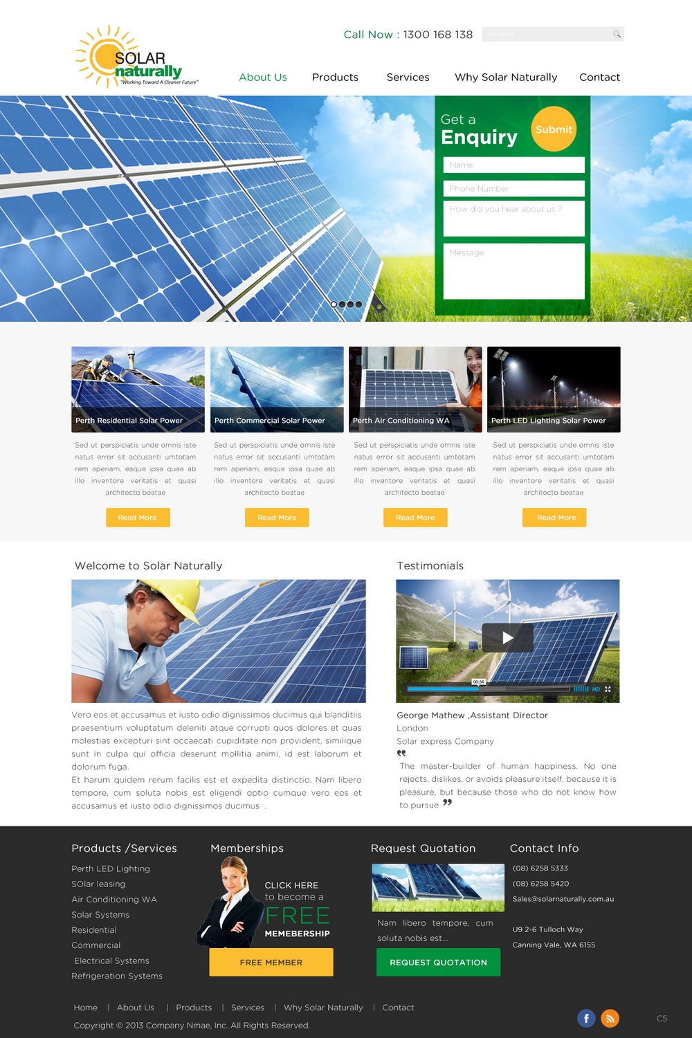 Design Wordpress par pb pour Solar Naturally | Design #2155711