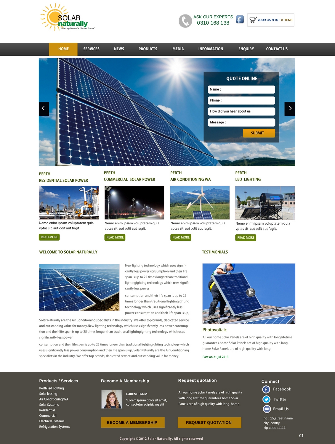 Design Wordpress par pb pour Solar Naturally | Design #2166448