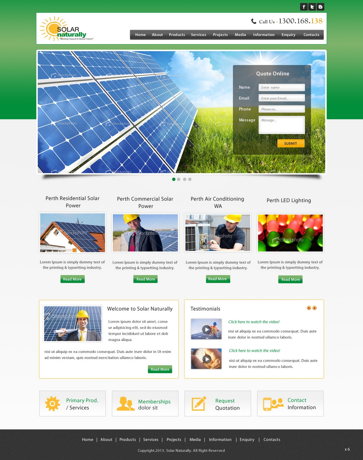 Design Wordpress par pb pour Solar Naturally | Design #2168010