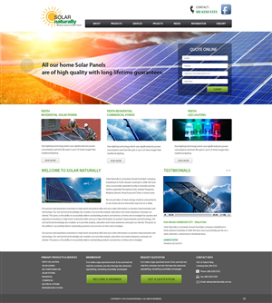 Wordpress Design by pb for Solar Naturally | Design: #2172054