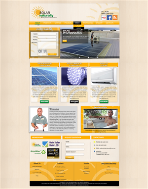 Diseño Wordpress por Impressive Solutions para Solar Naturally | Diseño: #2159388