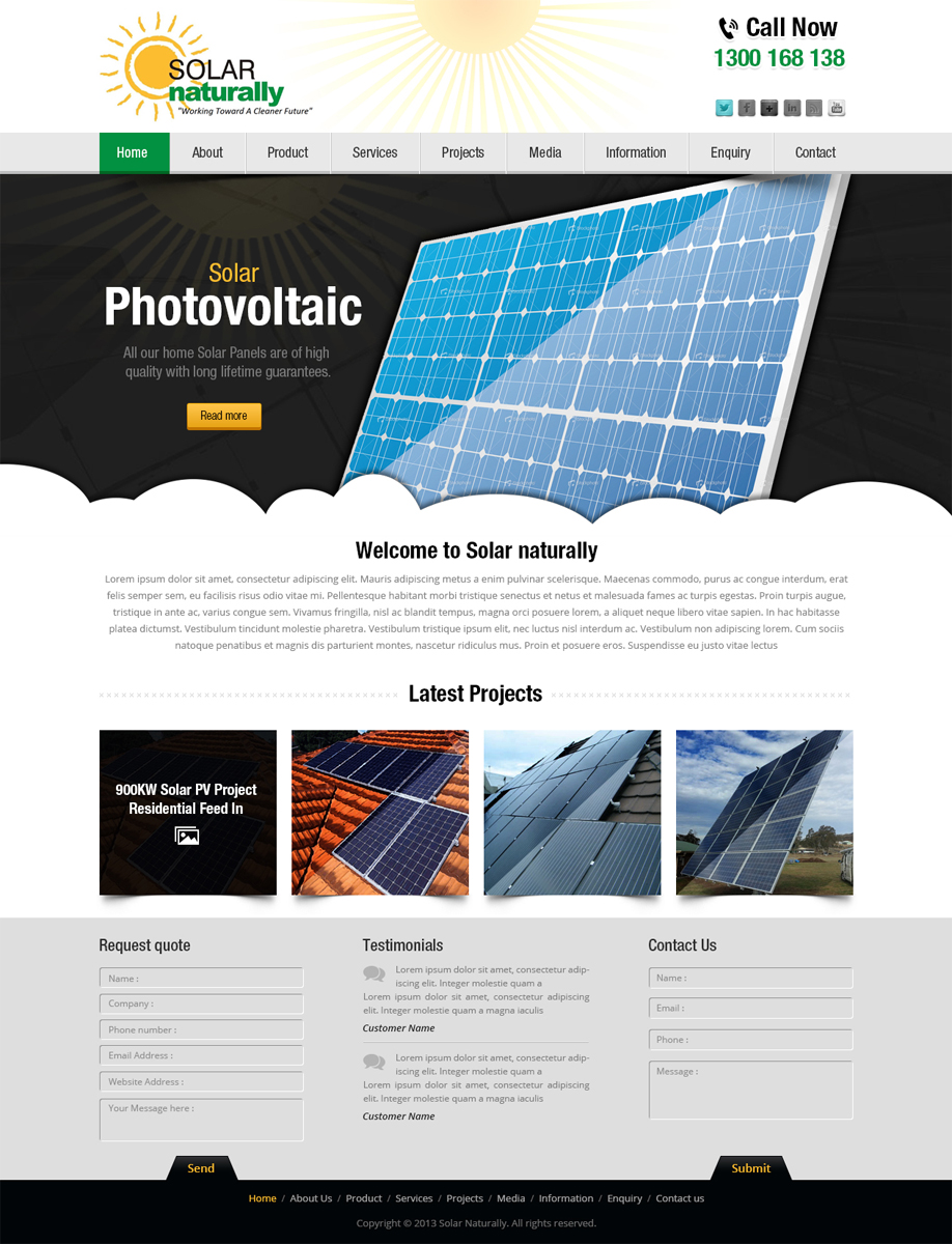 Wordpress Design by Creative Usha for Solar Naturally | Design #2189760
