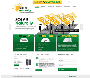 WordPress-Design von Behriatech für Solar Naturally | Design #2156239