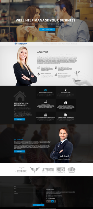 Web Design par Logo Xtudio pour Commission Capital | Design : #9907528