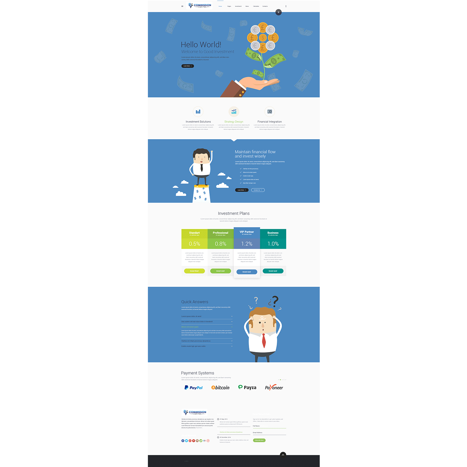 Web Design by JTorbison Concepts for Commission Capital | Design #9879684
