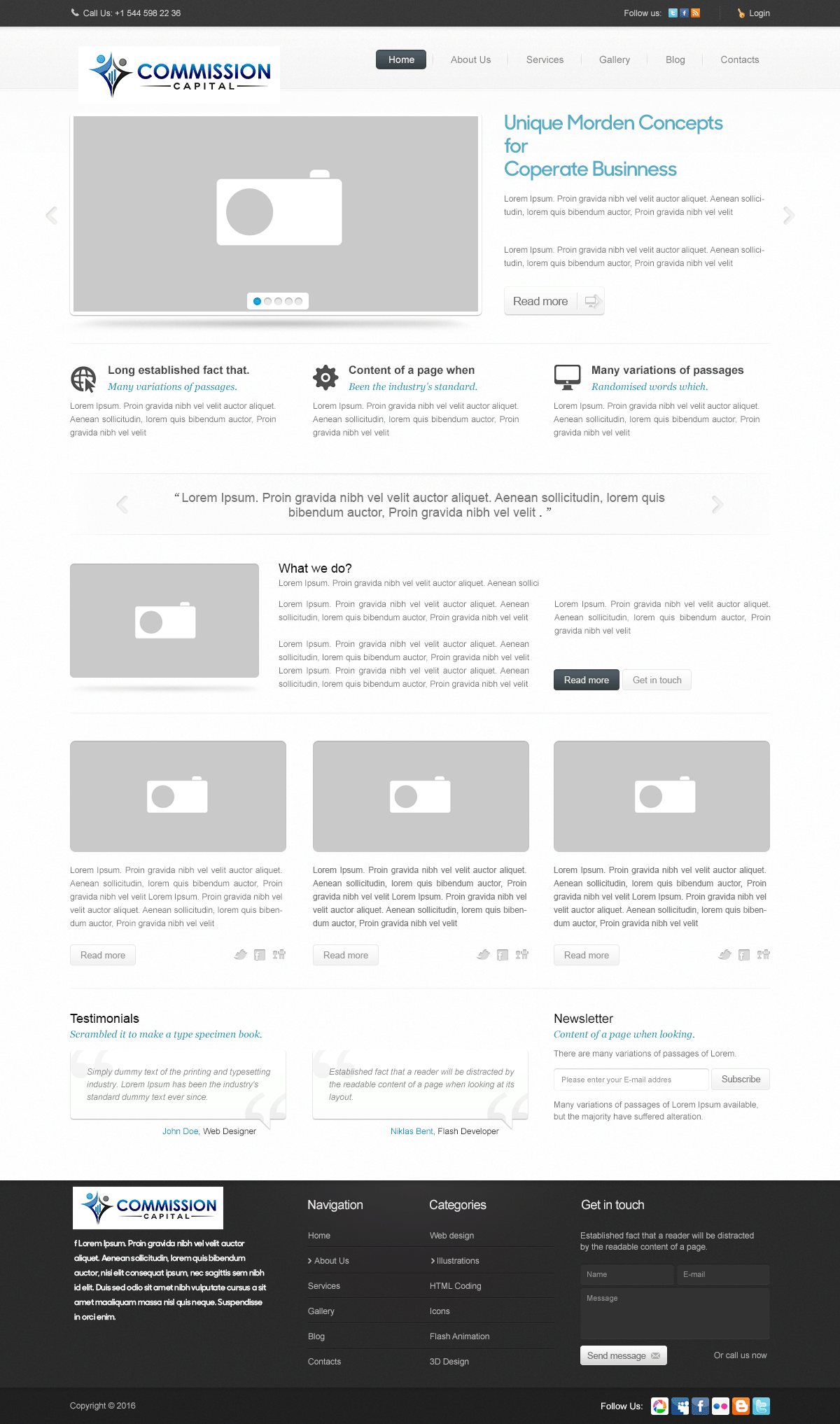 Web Design par JTorbison Concepts pour Commission Capital | Design #9882679