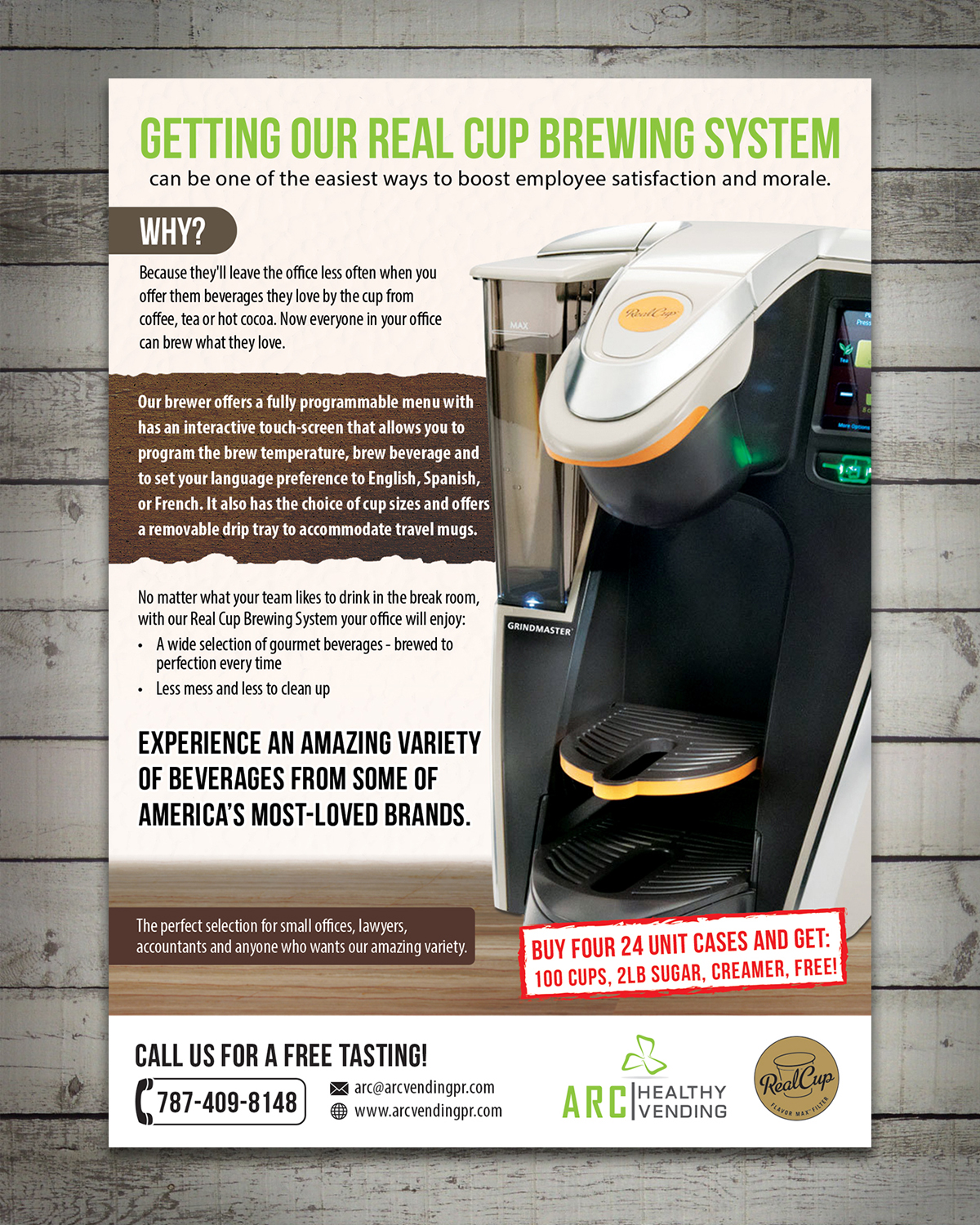 Diseño de Flyer por sun_design para ARC Vending Corp. | Diseño #10314166