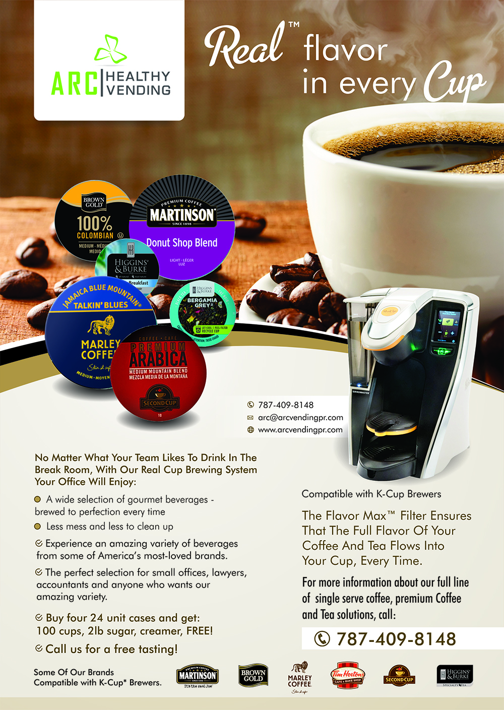 Flyer Design by ecorokerz for ARC Vending Corp. | Design #10597762