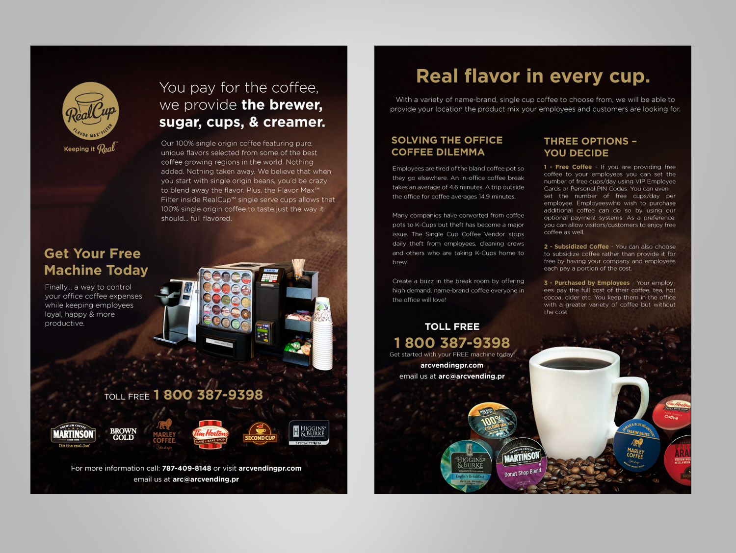 Design de Flyer par pivotaldesign.biz pour ARC Vending Corp. | Design #10214435
