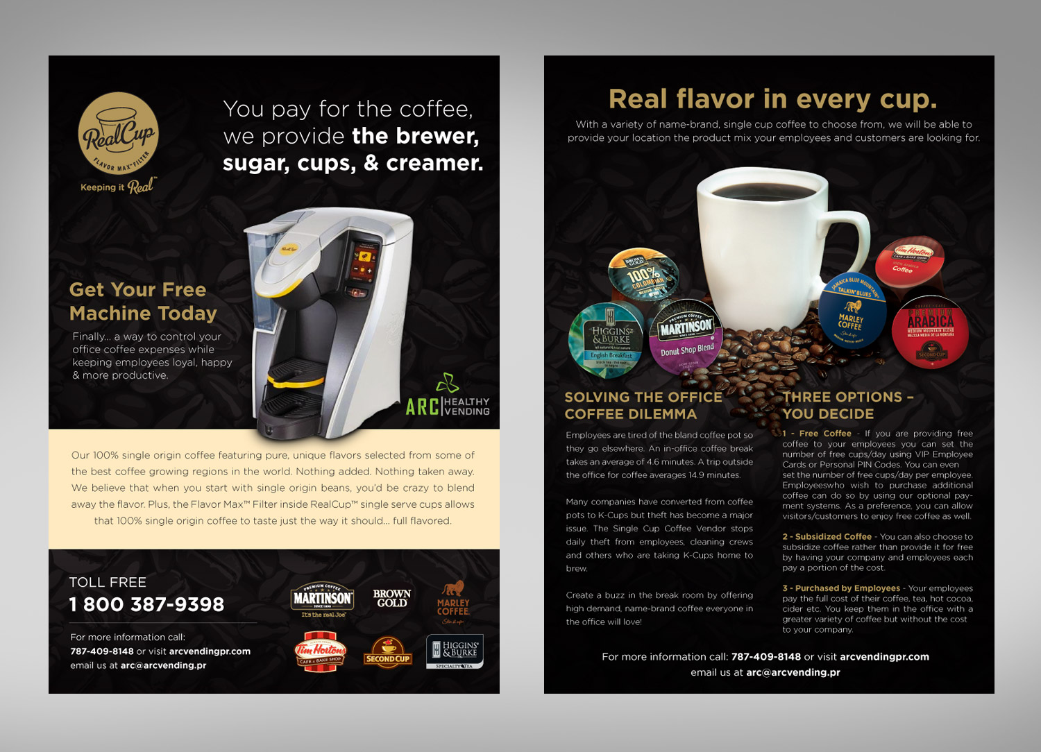 Flyer Design by pivotaldesign.biz for ARC Vending Corp. | Design #10225387