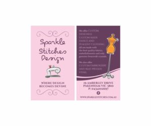Custom outfit design and creation - where design becomes divine  | Business Card Design by Cut and Glue