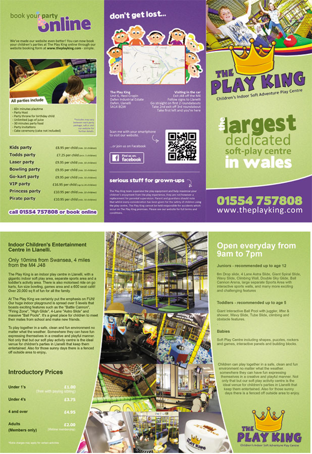 Brochure Design by LovePrint Studio Creative for Eddies Play Ltd - The Play KIng | Design #2183429