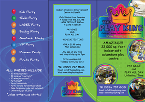 The Play King new leaflet/brochure  | Design de Brochure par TedAtkinson