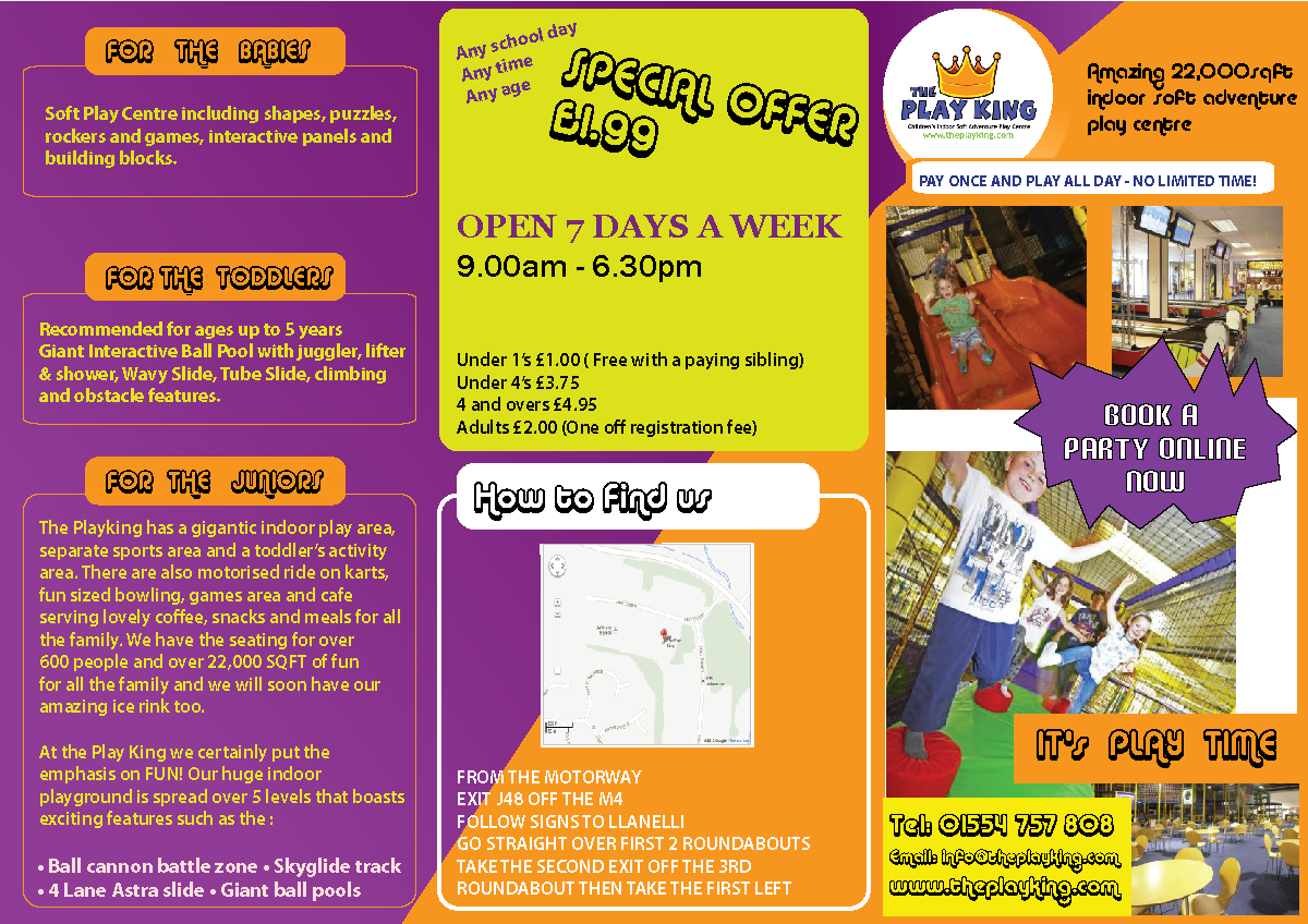 Brochure Design by Cobe for Eddies Play Ltd - The Play KIng | Design #2169552
