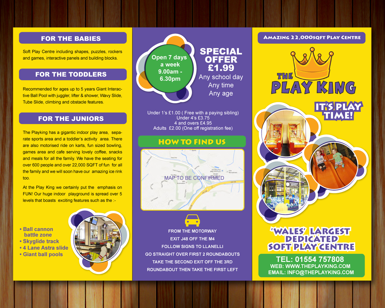 Brochure Design by Sbss for Eddies Play Ltd - The Play KIng | Design #2154047